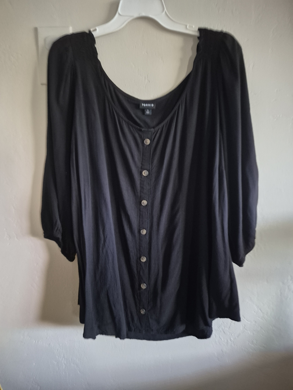 Torrid Black Button-Front Women's Top